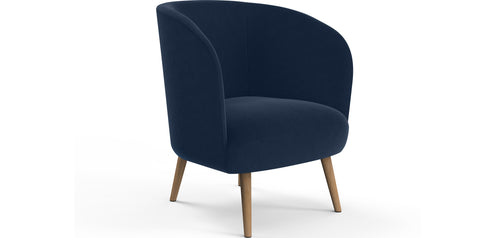 Designstol - Trukket med fløyel - Krenda
