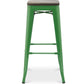 Bar stool - Industrial design - Wood and steel - 76 cm - New Edition - Stylix