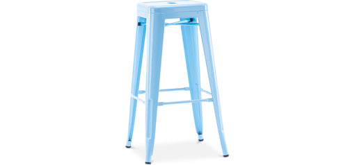 Taboret barowy - Design industrialny - Stal - 76cm - Stylix