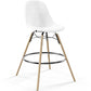 Velvet Bar Stool - Scandinavian Design and Wooden Legs - Skögur