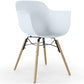Dining Chair - Scandinavian Design - Wooden Legs - Pack of 2 - Nordika