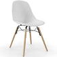 Dining Chair - Scandinavian Design - Wooden Legs - Pack of 2 - Skögur