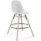Bar Stool - Scandinavian Design - Wooden Legs - Pack of 4 - Skögur