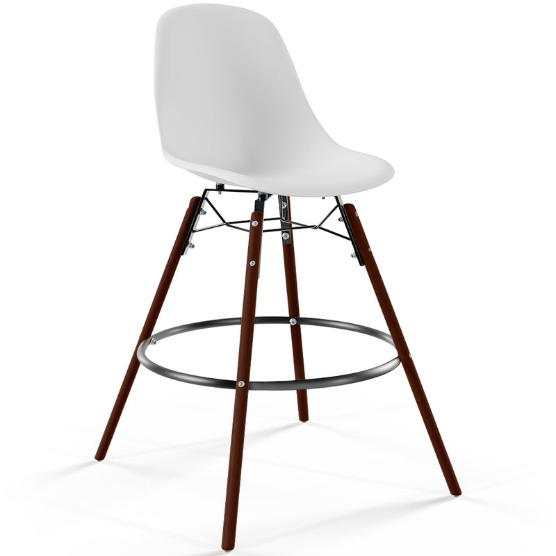 Bar Stool - Scandinavian Design - Dark Wood Legs - Skögur