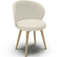 Fauteuil En Bouclette Fausse Fourrure Tapissée - Boucles Blanches - Yuna