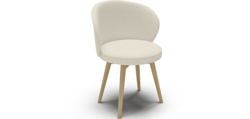Fauteuil En Bouclette Fausse Fourrure Tapissée - Boucles Blanches - Yuna