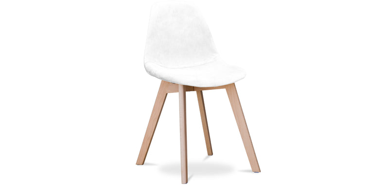 Chaise de salle à manger en tissu - Style scandinave - Denisse