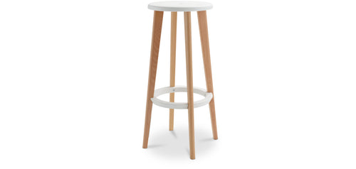 Wooden bar stool - Scandinavian style - Cesar