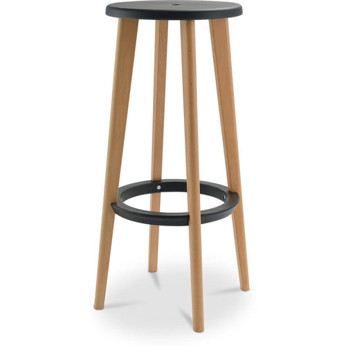 Wooden bar stool - Scandinavian style - Cesar