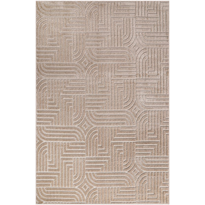 Stort tæppe med moderne, nutidigt design - Beige (290x200 cm) - Rococo