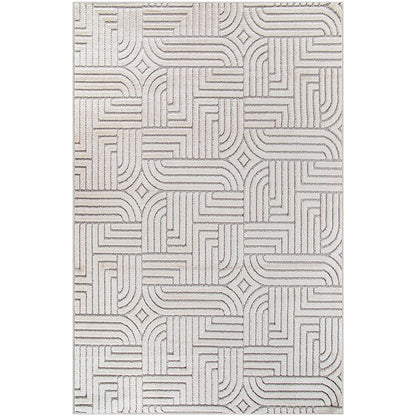 Großer Teppich im zeitgenössisch-modernen Design – Beige (290x200 cm) – Rosella