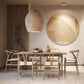 Pack of 4 Dining Chairs Wooden - Scandinavian Style - Wish