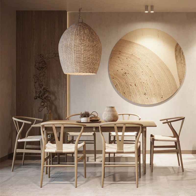 Pack of 4 Dining Chairs Wooden - Scandinavian Style - Wish