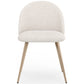 Dining Chair - Upholstered in Bouclé Fabric - Scandinavian Design - Evelyne