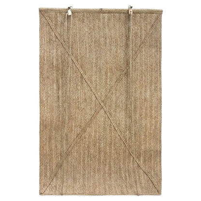 Outdoor Roll-Up Blind 200x100 cm – Seagrass Curtain – Sun Protection and Privacy - Beige