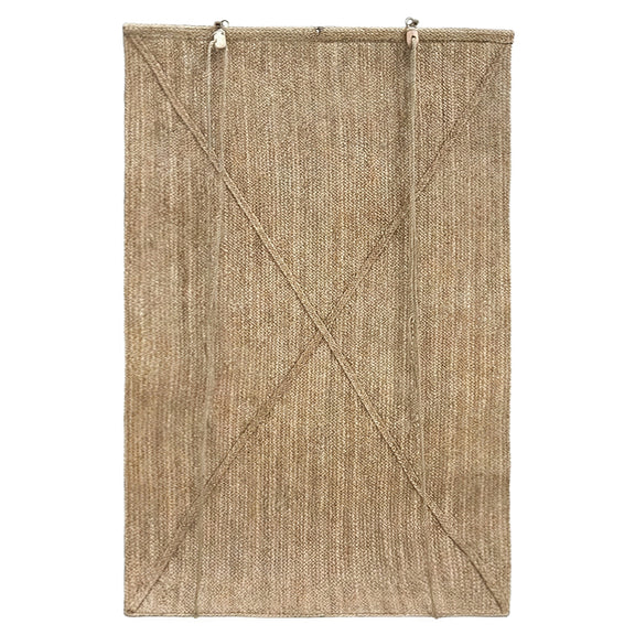 Outdoor Roll-Up Blind 200x100 cm – Seagrass Curtain – Sun Protection and Privacy - Beige