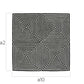 Square Wool Rug – Black & White Geometric Design – 200 x 200 cm – Pymer - gallery 4