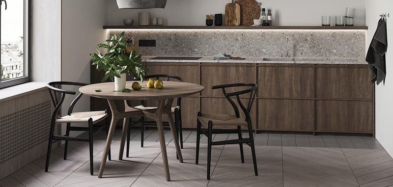 Pack of 2 Dining chair Wish Scandi Style Premium Design Wooden Cord Seat