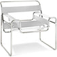 Lounge Chair - Leatherette & Metal - Ivan