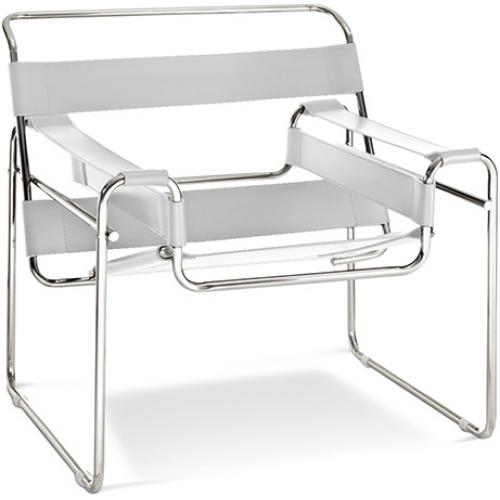 Lounge Chair - Leatherette & Metal - Ivan