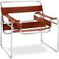 Lounge Chair - Leatherette & Metal - Ivan
