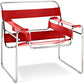 Lounge Chair - Leatherette & Metal - Ivan