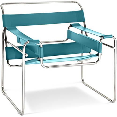 Lounge Chair - Leatherette & Metal - Ivan