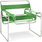Lounge Chair - Leatherette & Metal - Ivan