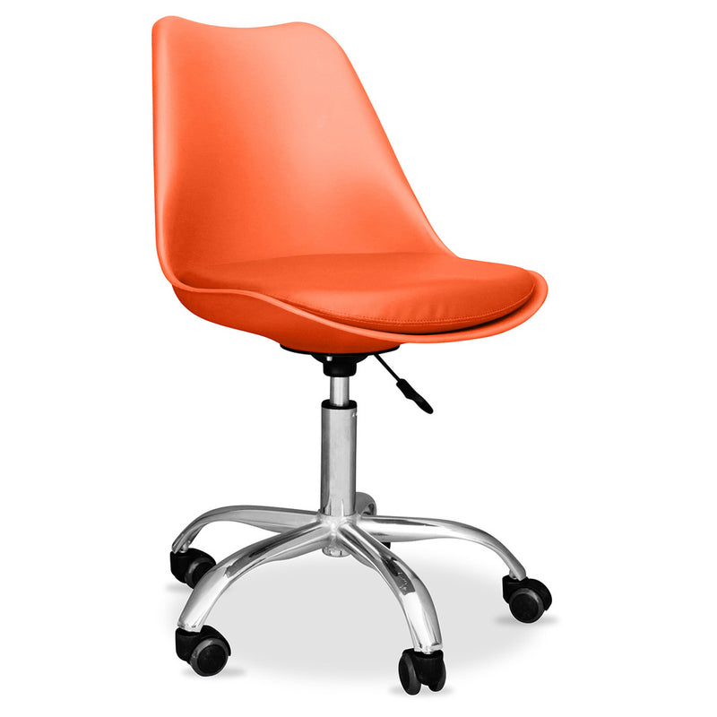 Chaise de bureau avec roulettes - Chaise de bureau pivotante - Tulip
