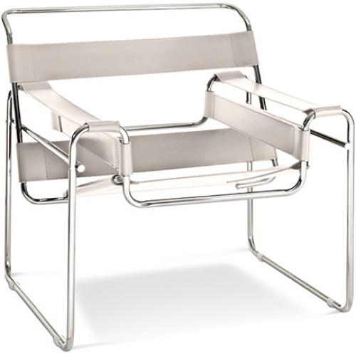 Lounge Chair - Leatherette & Metal - Ivan