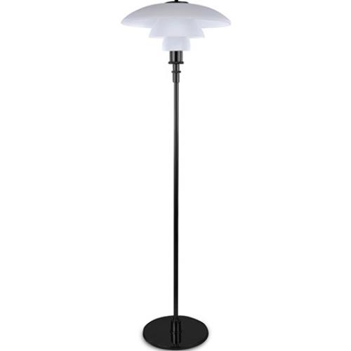 Lampada da terra Liam - Acciaio e vetro
