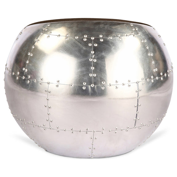 Living Room Chair - Ball Design Chair - Leather and Metal - Circle - gallery 4