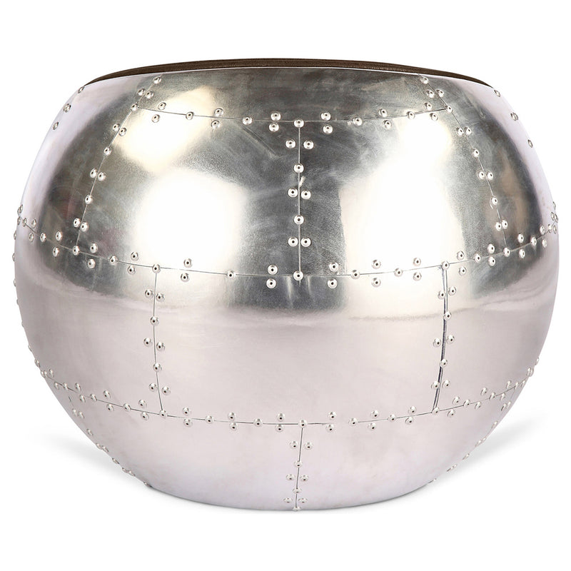 Living Room Chair - Ball Design Chair - Leather and Metal - Circle - gallery 4