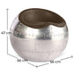Living Room Chair - Ball Design Chair - Leather and Metal - Circle - Dimensions diagram