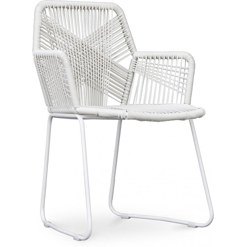 Chaise d'extérieur avec accoudoirs - Chaise de jardin - Multicolore - Frony