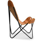Chaise design papillon - Cuir - Blop