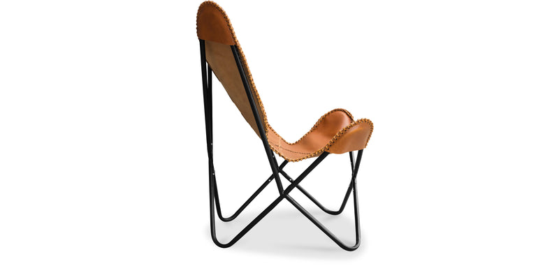 Chaise design papillon - Cuir - Blop