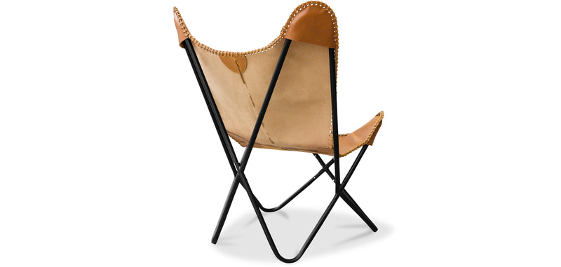 Chaise design papillon - Cuir - Blop