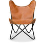Chaise design papillon - Cuir - Blop