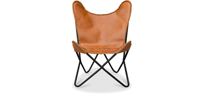 Chaise design papillon - Cuir - Blop