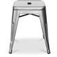 Industrial Design Bar Stool - Steel - 45cm - Stylix
