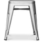 Industrial Design Bar Stool - Steel - 45cm - Stylix