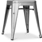 Industrial Design Bar Stool - Steel - 45cm - Stylix