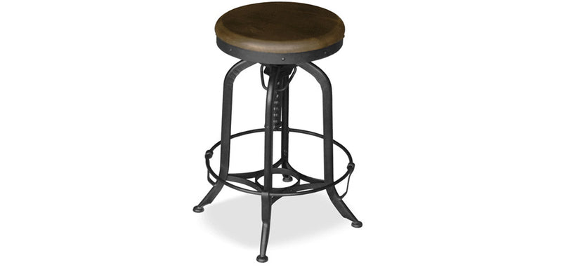 Tabouret Rond - Design Vintage - Industriel - Uri