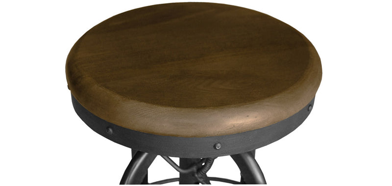 Tabouret Rond - Design Vintage - Industriel - Uri