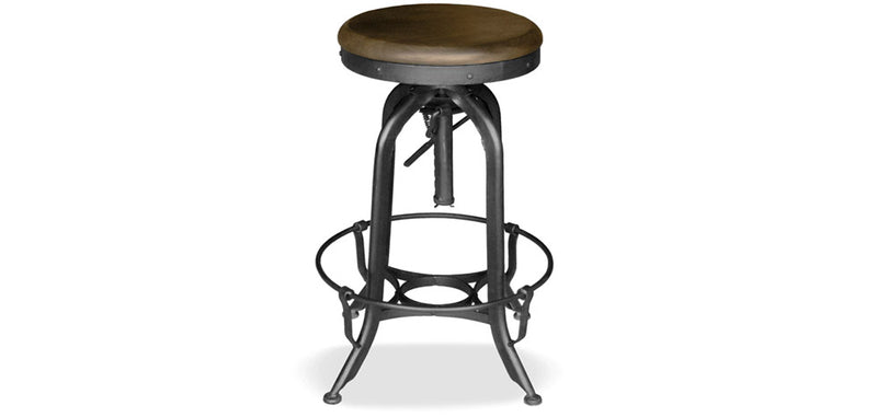 Tabouret Rond - Design Vintage - Industriel - Uri