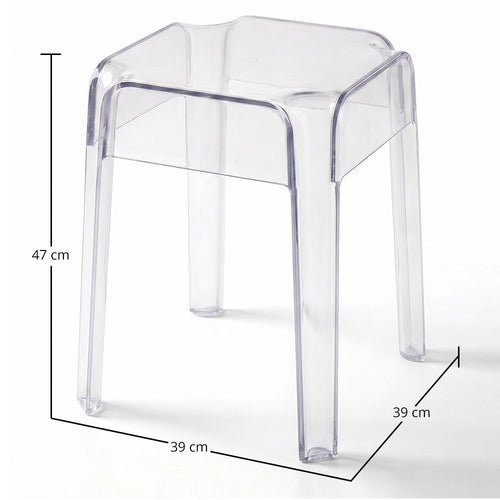 Stool Low Transparent - 47cm - Victoria Queen - gallery 1