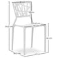 Outdoor Chair - Design Garden Chair -- Viena - Dimensions diagram
