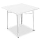 Square Industrial Design Dining Table - Stylix