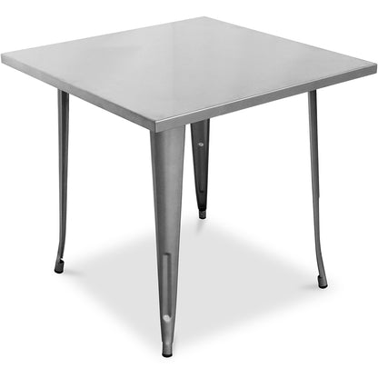Mesa de comedor cuadrada con diseño industrial - Stylix